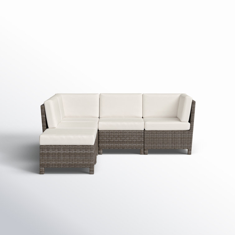 Wicker sectional sale